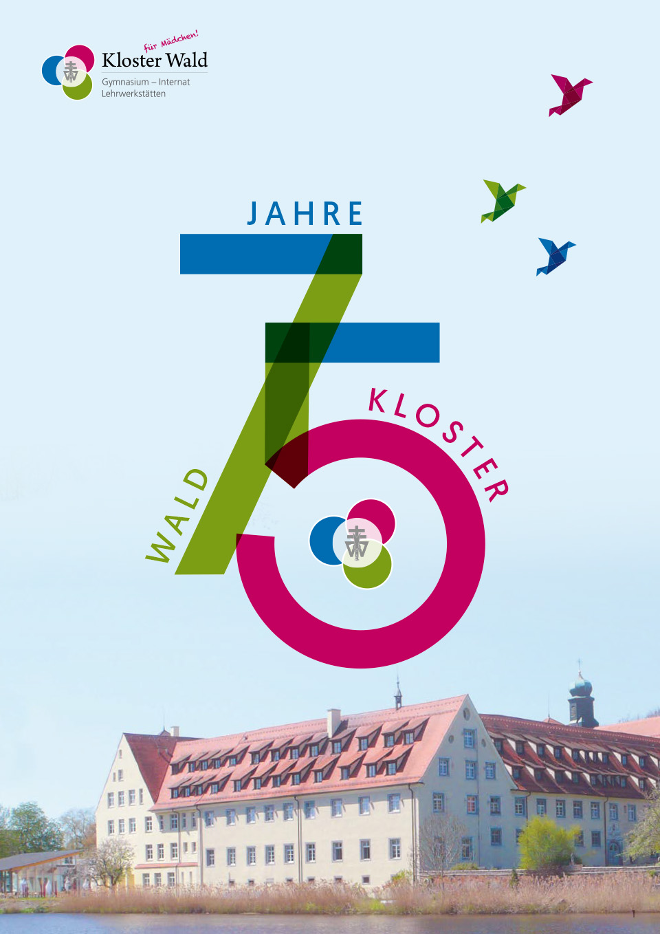Titelseite Kloste Wald Broschüre 75-jähriges Jubiläum